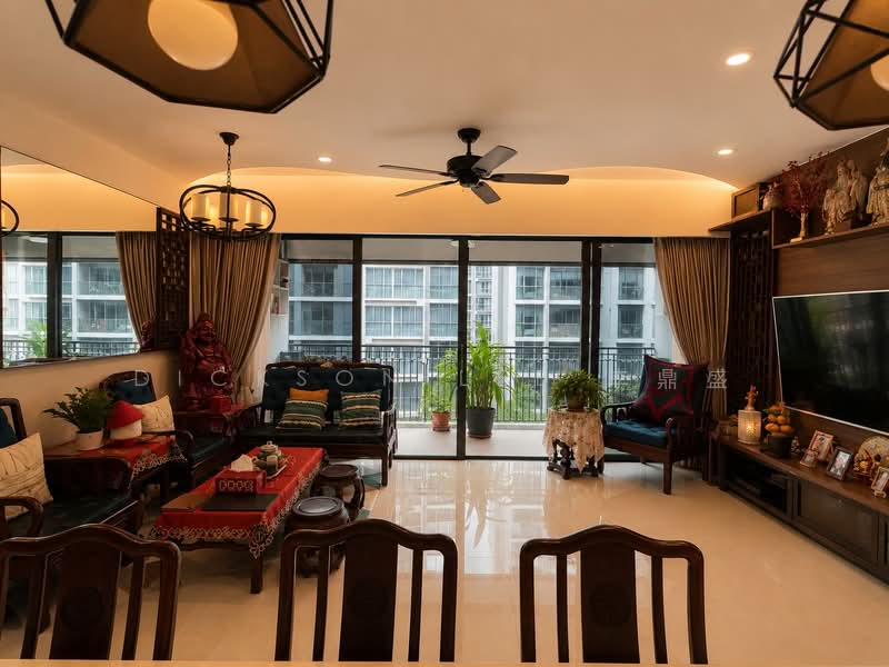 Bellewaters, 27 Anchorvale Crescent, 4 Bedrooms, 1,335 sqft, Executive Condominium For Rent, by Dickson Lee 李鼎盛, 500178355 - Living Room - PropertyGuru.com.sg