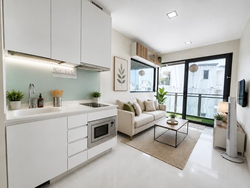 D16 Penthouse Unit, Next to MRT!, , 2 Bedrooms, 1,055 sqft, Condominium For Sale, by Sarah Wong, 500178401 - Living Area/Kitchen - PropertyGuru.com.sg