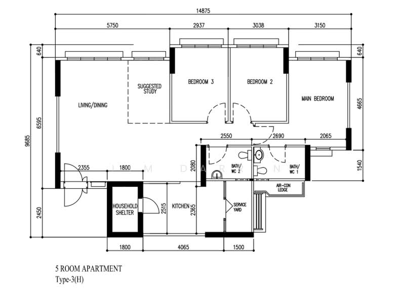 216A Compassvale Drive, 216A Compassvale Drive, 3 Bedrooms, 1,206 sqft, HDB Flat For Sale, by Lim Darren, 500178529 - PropertyGuru.com.sg