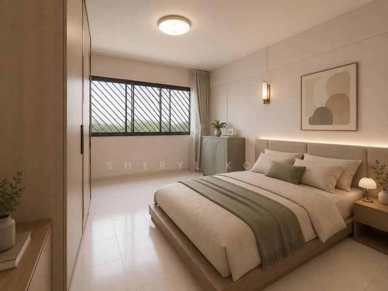 170 Bukit Batok West Avenue 8, 170 Bukit Batok West Avenue 8, 3 Bedrooms, 1,442 sqft, HDB Flat For Sale, by Sheryl Koh, 500178546 - ID Rendered (Bedroom) - PropertyGuru.com.sg