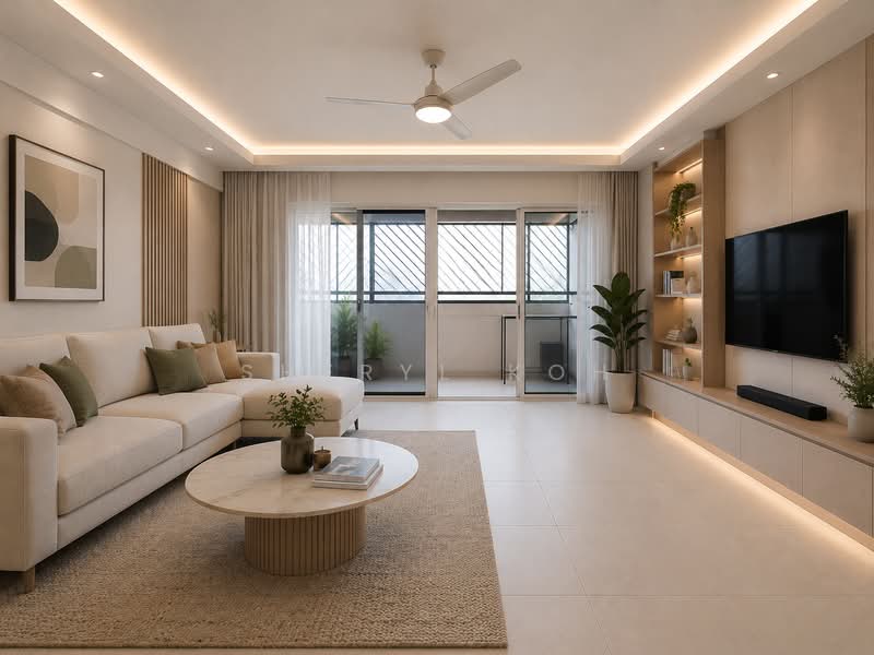 170 Bukit Batok West Avenue 8, 170 Bukit Batok West Avenue 8, 3 Bedrooms, 1,442 sqft, HDB Flat For Sale, by Sheryl Koh, 500178546 - ID Rendered (Living Room) - PropertyGuru.com.sg