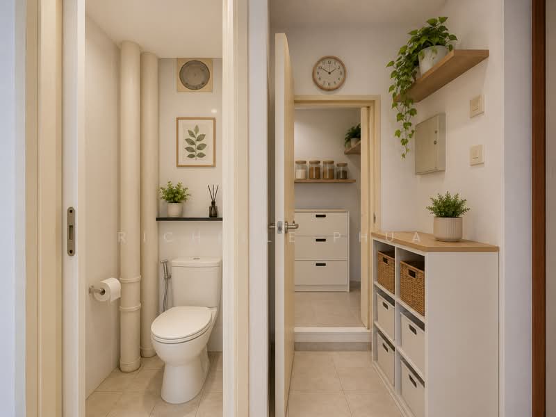 Lilydale, 552 Yishun Ave 6, 3 Bedrooms, 1,195 sqft, Condominium For Sale, by Richelle Phua, 500178550 - Utility / Yard (AI) - PropertyGuru.com.sg