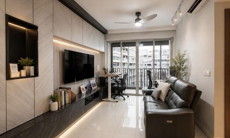 Heron Bay, 63 Upper Serangoon View, Hougang / Punggol / Sengkang, 3 Bedrooms, 1,033 sqft, Executive Condominium For Sale, by Lynn Lim, 500178609 - Living Room - PropertyGuru.com.sg
