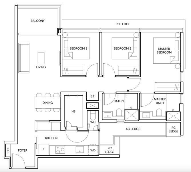 Terra Hill, 18 Yew Siang Road, 3 Bedrooms, 1,076 sqft, Condominium For Sale, by Gates Lee, 500178624 - PropertyGuru.com.sg