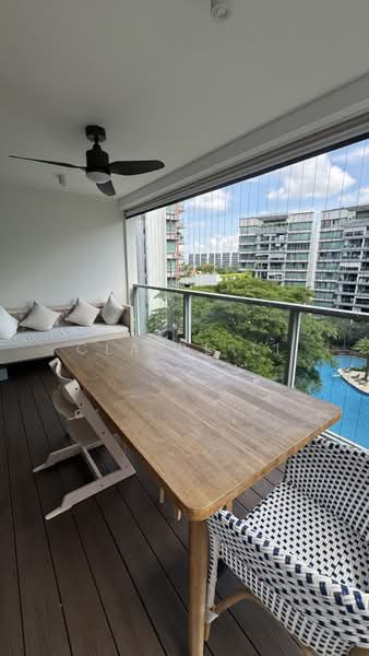 Double Bay Residences, 21B Simei Street 4, 3 Bedrooms, 1,313 sqft, Condominium For Sale, by Claire Li, 500178649 - Balcony - PropertyGuru.com.sg