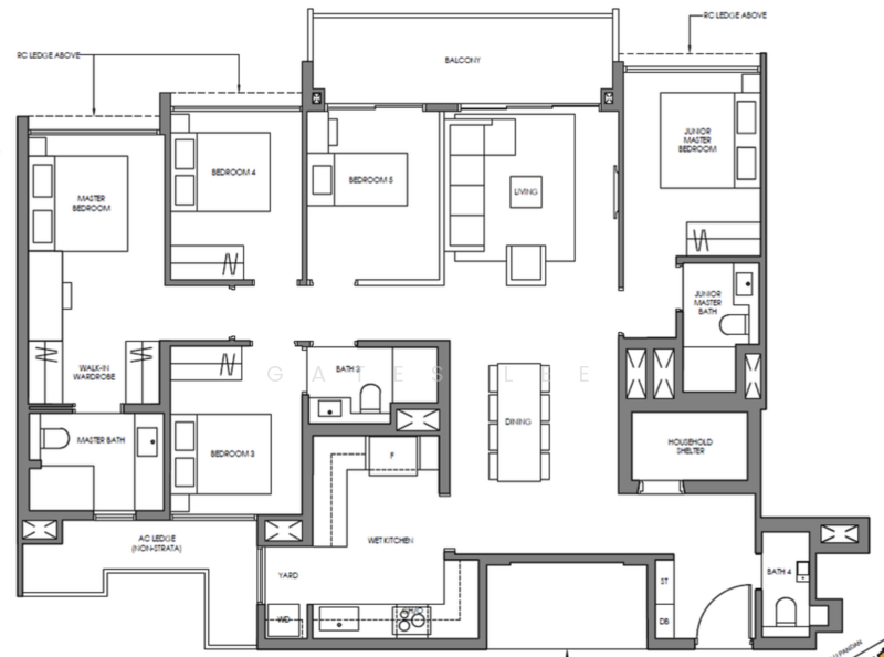 Faber Residence, Faber Walk, 5 Bedrooms, 1,485 sqft, Condominium For Sale, by Gates Lee, 500178650 - PropertyGuru.com.sg