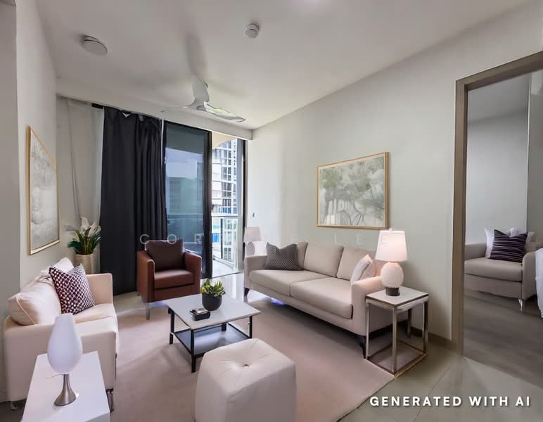 The Tapestry, 63 Tampines Street 86, 2 Bedrooms, 603 sqft, Condominium For Rent, by Corrine Lee, 500178691 - Living Room - PropertyGuru.com.sg