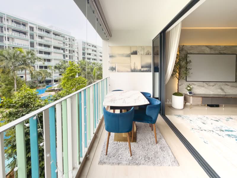 The Jovell, 13 Flora Drive, 3 Bedrooms, 1,033 sqft, Condominium For Sale, by Prab Nathan, 500178828 - Balcony - PropertyGuru.com.sg
