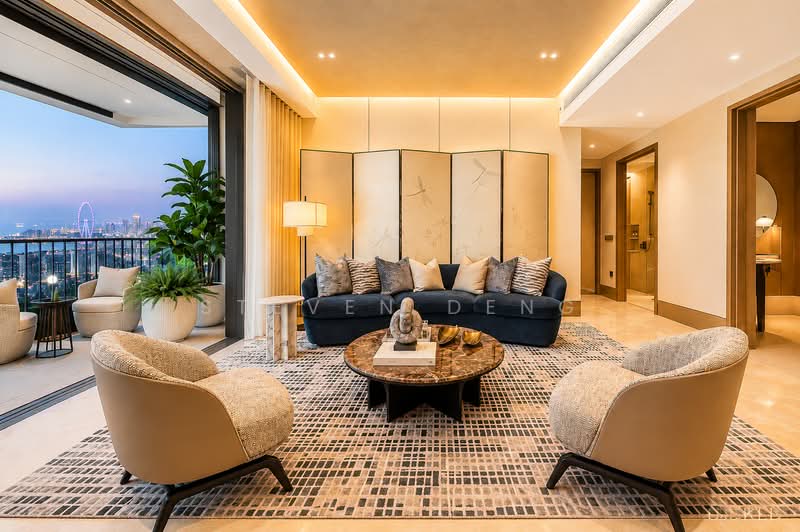 THE FIRST-MOVER CROWN JEWEL OF THE NEW BEACH ROAD TRANSFORMATIONAL ENCLAVE!, , 2 Bedrooms, 710 sqft, Condominium For Sale, by Steven Deng, 500178906 - Living Room - PropertyGuru.com.sg