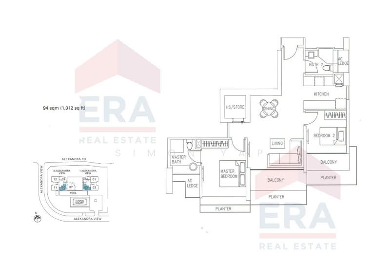 Ascentia Sky, 3 Alexandra View, 2 Bedrooms, 1,012 sqft, Apartment For Rent, by Simon Yap, 500179307 - PropertyGuru.com.sg
