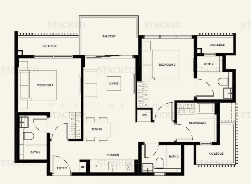 ⭐ INVESTORS! ~4.5% Rental Yield! $100K Below Value!! ⭐, , 4 Bedrooms, 818 sqft, Condominium For Sale, by Dorothy Khong, 500179317 - PropertyGuru.com.sg