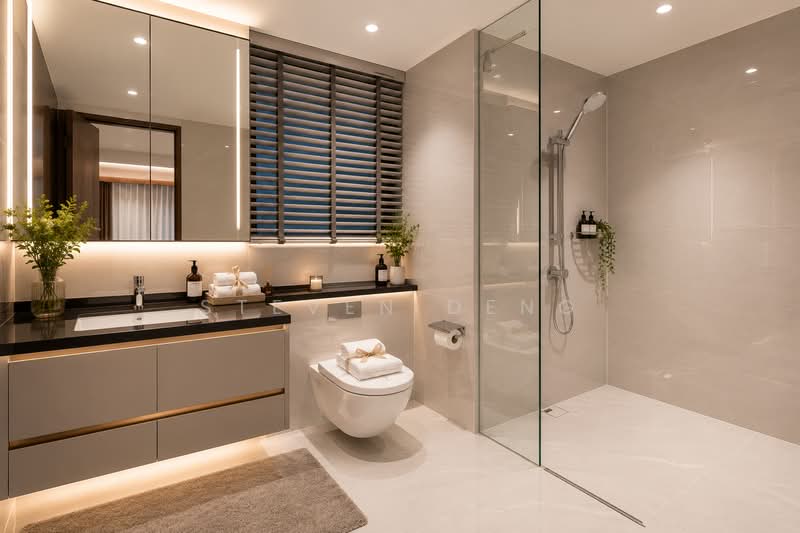Chuan Park, 240 Lorong Chuan, 3 Bedrooms, 1,206 sqft, Condominium For Sale, by Steven Deng, 500179347 - Bathroom - PropertyGuru.com.sg