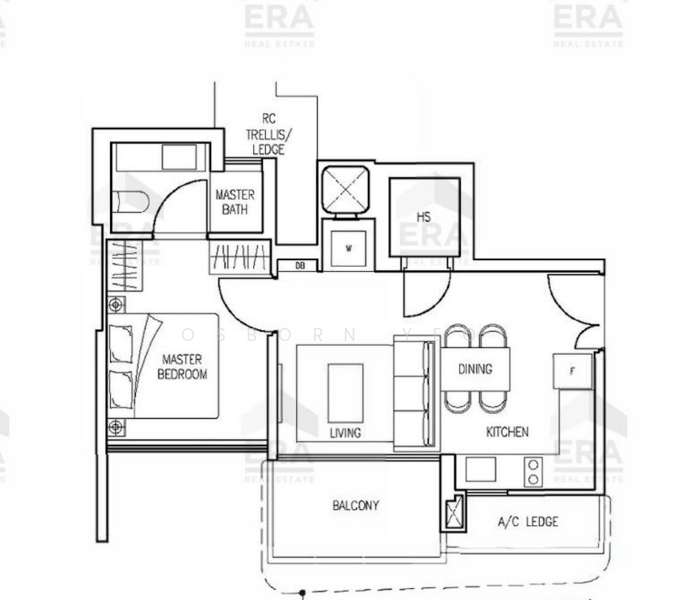 Stars of Kovan, 986 Upper Serangoon Road, 1 Bedroom, 517 sqft, Condominium For Sale, by Osborn Yeo, 500179437 - PropertyGuru.com.sg