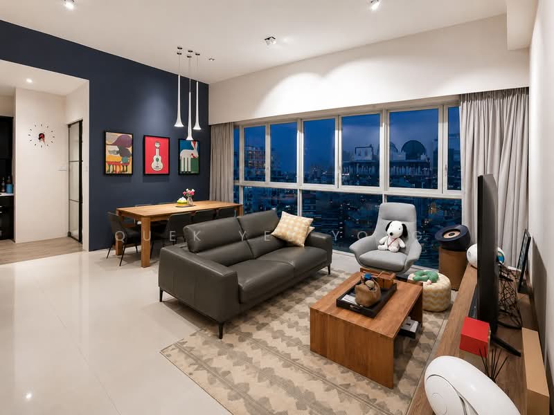Citylights, 80 Jellicoe Road, 3 Bedrooms, 1,410 sqft, Condominium For Sale, by Quek Yee Yong, 500179454 - Living Room - PropertyGuru.com.sg