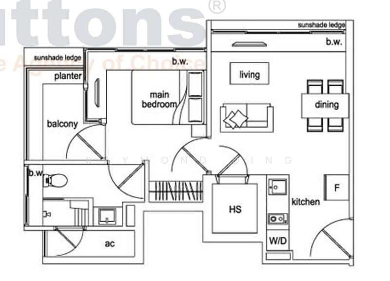 Newton Edge, 3 Makeway Avenue, 1 Bedroom, 506 sqft, Condominium For Rent, by Raymond Ding, 500179482 - PropertyGuru.com.sg