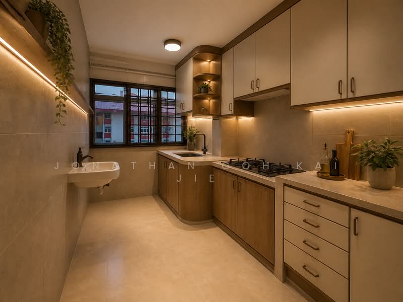 482 Tampines Street 43, 482 Tampines Street 43, 3 Bedrooms, 904 sqft, HDB Flat For Sale, by Jonathan Goh Kai Jie, 500179499 - Kitchen - PropertyGuru.com.sg