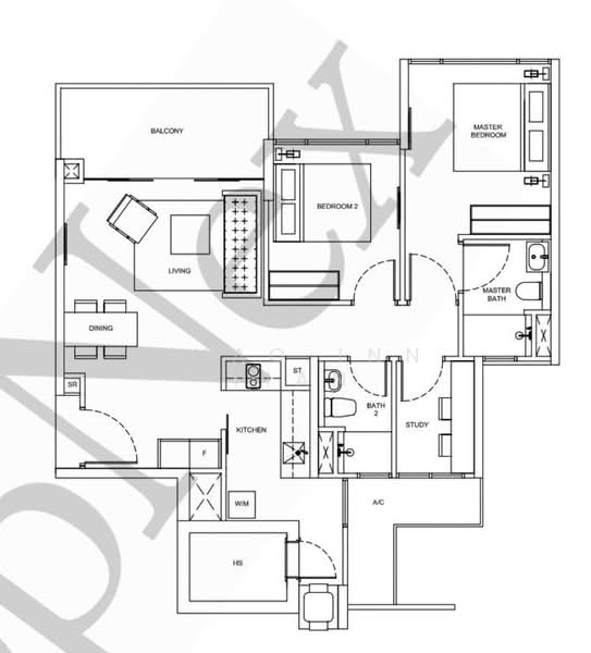 Riversails, 20 Upper Serangoon Crescent, 2 Bedrooms, 947 sqft, Condominium For Sale, by Shao Inn Tian, 500179619 - PropertyGuru.com.sg