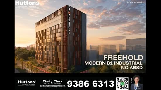 Generations @ Tannery, , 1,657 sqft, Light Industrial (B1) For Sale, by Cindy Chua 蔡欣迪, 500179682 - CommercialGuru.com.sg