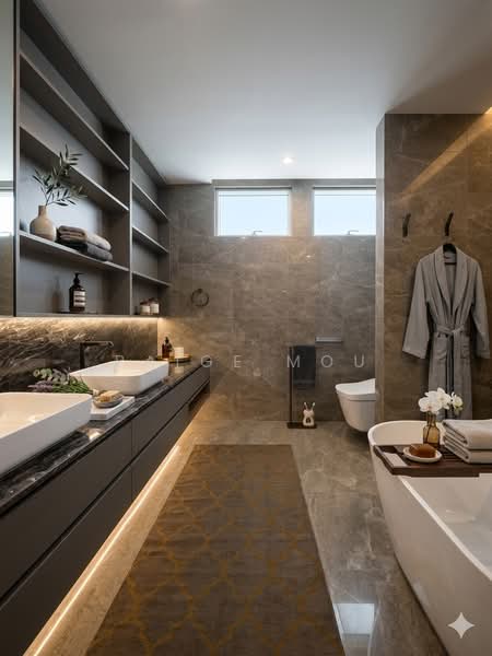 Boulevard 88, 88 Orchard Boulevard, 4 Bedrooms, 2,777 sqft, Condominium For Rent, by Paige Mou, 500179737 - Bathroom - PropertyGuru.com.sg
