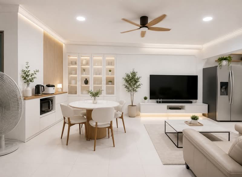 877 Woodlands Avenue 9, 877 Woodlands Avenue 9, 4 Bedrooms, 1,302 sqft, HDB Flat For Sale, by Yuki Yeoh, 500179788 - Living Room - PropertyGuru.com.sg