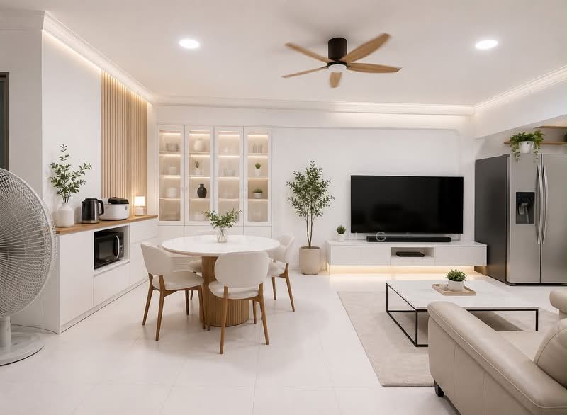 877 Woodlands Avenue 9, 877 Woodlands Avenue 9, 4 Bedrooms, 1,302 sqft, HDB Flat For Sale, by Marcus Ng, 500179789 - Living Room - PropertyGuru.com.sg