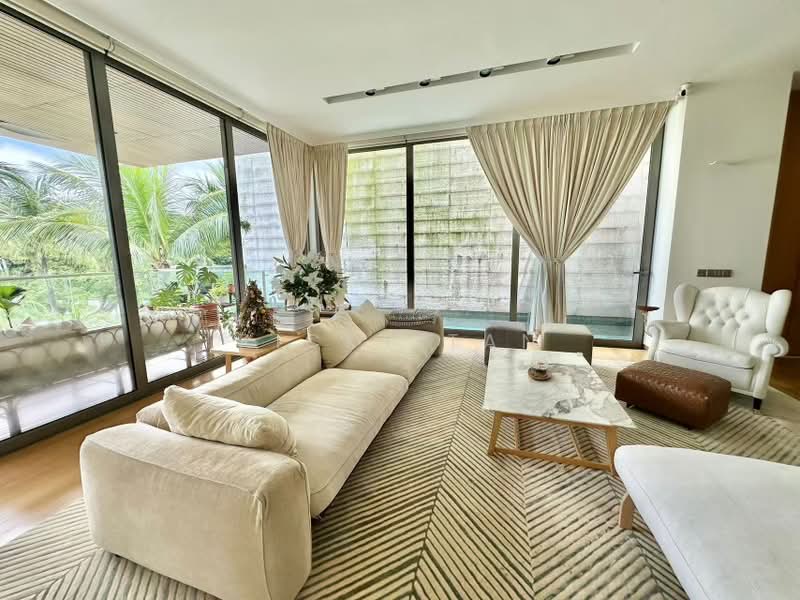 Seven Palms Sentosa Cove, 155 Cove Drive, 4 Bedrooms, 4,241 sqft, Condominium For Rent, by Ricky Tan, 500179816 - Living Room - PropertyGuru.com.sg