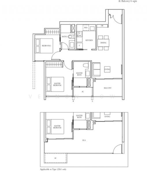 Bartley Ridge, 30 Mount Vernon Road, 2 Bedrooms, 883 sqft, Condominium For Sale, by Vernon Low, 500179835 - PropertyGuru.com.sg