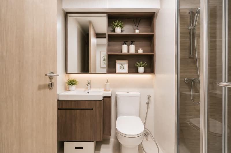 Sol Acres, 8 Choa Chu Kang Grove, 3 Bedrooms, 1,066 sqft, Executive Condominium For Sale, by John Lee, 500179864 - Bathroom - PropertyGuru.com.sg