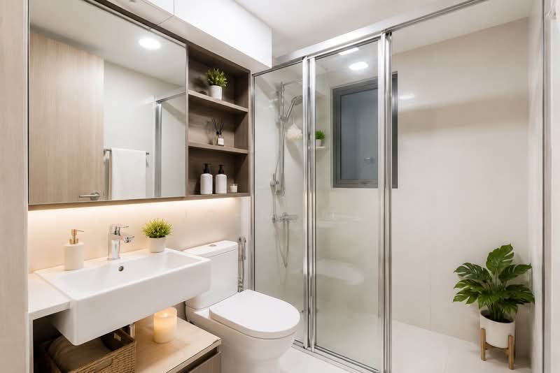 Sol Acres, 8 Choa Chu Kang Grove, 3 Bedrooms, 1,066 sqft, Executive Condominium For Sale, by John Lee, 500179864 - Bathroom - PropertyGuru.com.sg