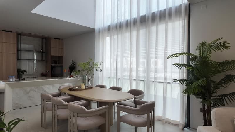 ⭐⭐LANDED7772 @ Brand New 2 Sty Corner Terrace with Attic + Lift + Outhouse at D11, , 5 Bedrooms, 7,246 sqft, Terraced House For Sale, by Jasarine Lee, 500179879 - Dining Room - PropertyGuru.com.sg