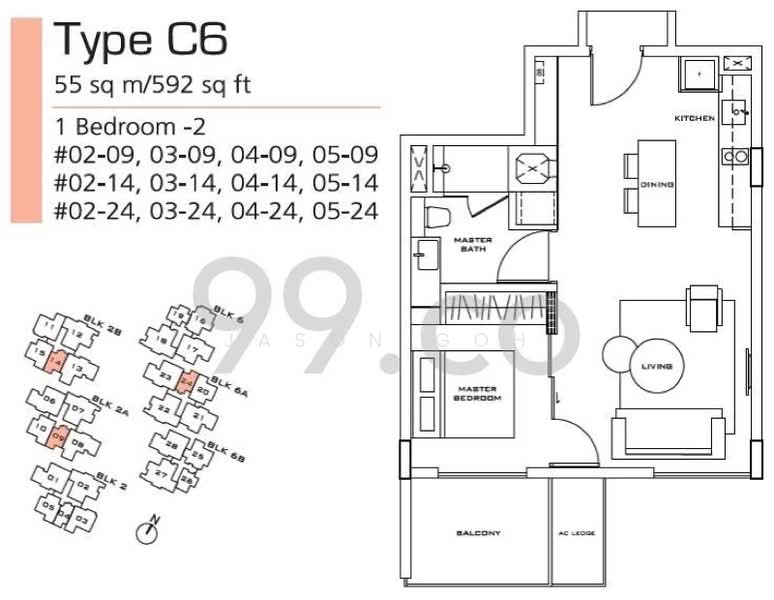 Bliss@Kovan, 6A Simon Lane, 1 Bedroom, 592 sqft, Apartment For Rent, by Jason Goh, 500179953 - PropertyGuru.com.sg