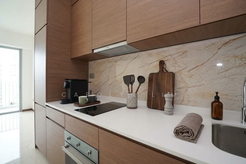 Queens Peak, 1 Dundee Road, 1 Bedroom, 495 sqft, Condominium For Rent, by Carolyn Lim, 500180060 - Kitchen - PropertyGuru.com.sg