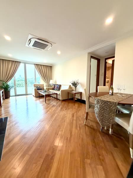 The Hermitage, 2 Sarkies Road, 2 Bedrooms, 850 sqft, Apartment For Rent, by Gina Tng, 500180231 - Living Room - PropertyGuru.com.sg
