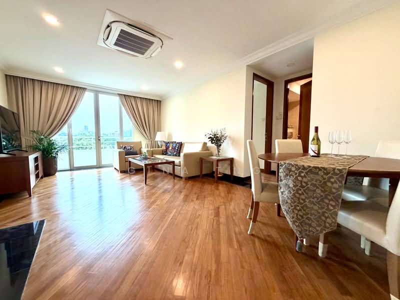 The Hermitage, 2 Sarkies Road, 2 Bedrooms, 850 sqft, Apartment For Rent, by Gina Tng, 500180231 - Living Room - PropertyGuru.com.sg