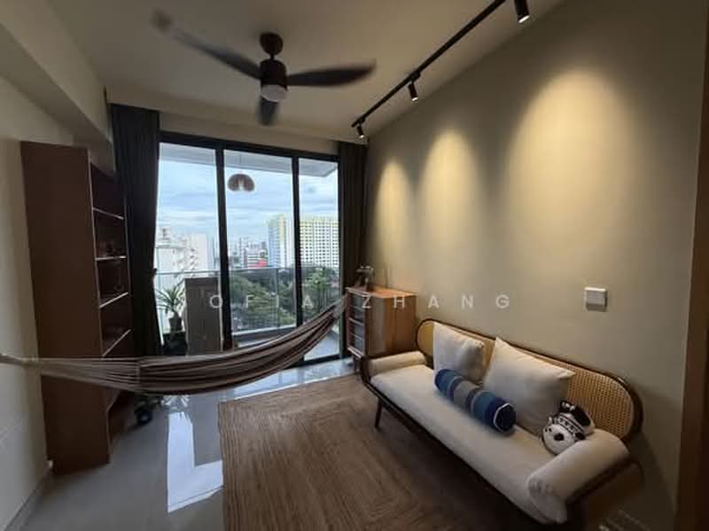 Penrose, 20 Sims Drive, 2 Bedrooms, 700 sqft, Condominium For Rent, by Sofia Zhang, 500180237 - Living Room - PropertyGuru.com.sg