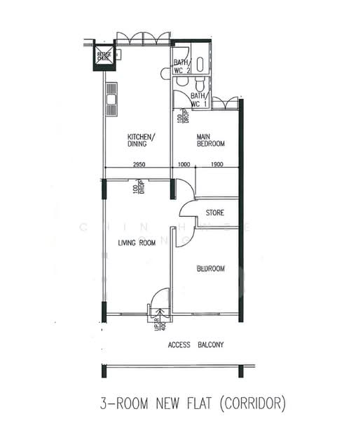 329 Clementi Avenue 2, 329 Clementi Avenue 2, 2 Bedrooms, 721 sqft, HDB Flat For Sale, by Chin Hwee ONG, 500180318 - PropertyGuru.com.sg