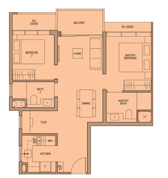 Lentor Modern, Lentor Central, 2 Bedrooms, 732 sqft, Condominium For Rent, by Michelle Ong, 500180341 - PropertyGuru.com.sg
