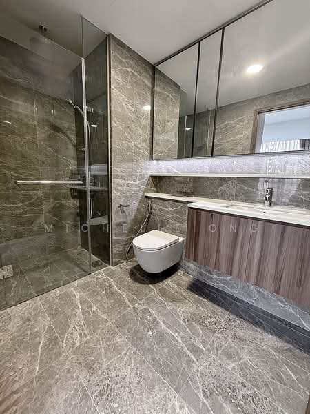Lentor Modern, Lentor Central, 2 Bedrooms, 732 sqft, Condominium For Rent, by Michelle Ong, 500180341 - Master Bathroom - PropertyGuru.com.sg