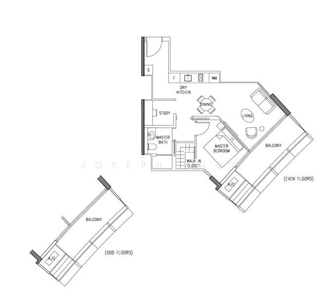 DUO Residences, 1 Fraser Street, 1 Bedroom, 700 sqft, Apartment For Rent, by Joseph Khoo, 500180407 - PropertyGuru.com.sg