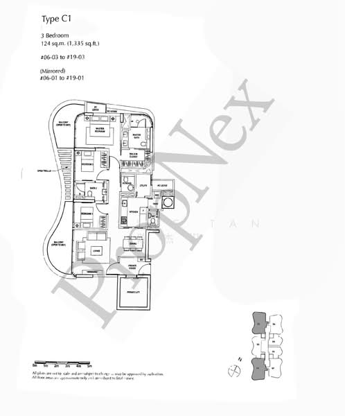 Amber Skye, 8 Amber Road, 3 Bedrooms, 1,335 sqft, Apartment For Rent, by Jessie Tan 陈杰识, 500180439 - PropertyGuru.com.sg