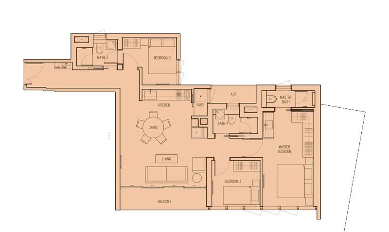 Echelon, 7 Alexandra View, 3 Bedrooms, 1,001 sqft, Condominium For Rent, by Elaine Goh, 500180459 - PropertyGuru.com.sg