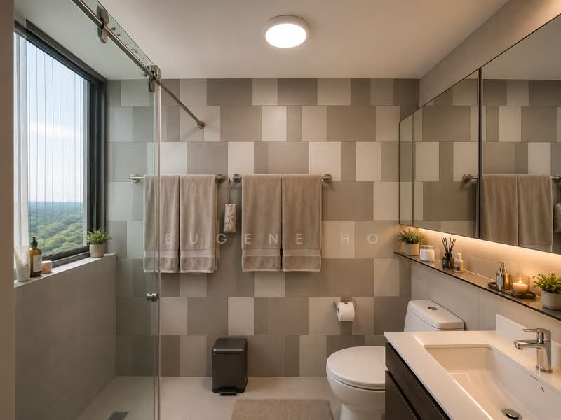 Foresque Residences, 103 Petir Road, 3 Bedrooms, 1,281 sqft, Condominium For Sale, by Eugene Ho, 500180508 - Bathroom - PropertyGuru.com.sg