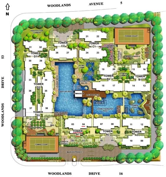 La Casa, 50 Woodlands Drive 16, 3 Bedrooms, 1,194 sqft, Condominium For Rent, by Liana Chin, 500180555 - Exterior - PropertyGuru.com.sg