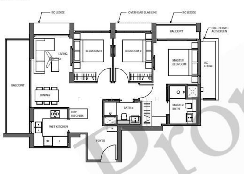 Park Place Residences, 2 Paya Lebar Road, 3 Bedrooms, 1,076 sqft, Condominium For Sale, by Dion Koh, 500180606 - PropertyGuru.com.sg