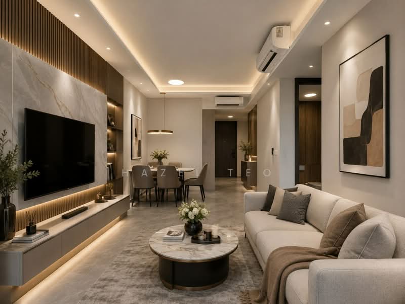AMO Residence, 21 Ang Mo Kio Rise, Ang Mo Kio / Bishan / Thomson, 2 Bedrooms, 743 sqft, Condominium For Sale, by Hazel Teo, 500180648 - Living Room - PropertyGuru.com.sg