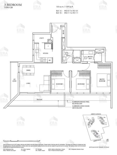 Amber Park, 16 Amber Gardens, 3 Bedrooms, 1,109 sqft, Condominium For Rent, by Melissa Tan, 500180743 - PropertyGuru.com.sg