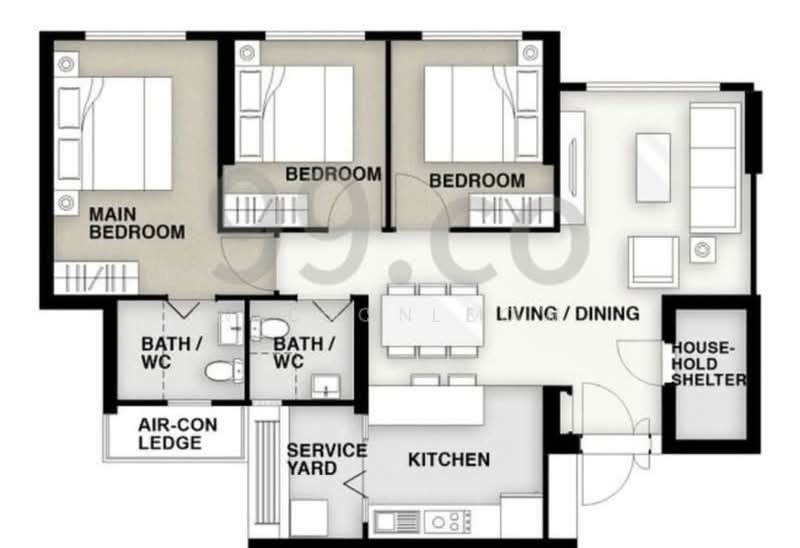 113A Alkaff Crescent, 113A Alkaff Crescent, 3 Bedrooms, 1,001 sqft, HDB Flat For Sale, by Lucas Leow, 500180771 - PropertyGuru.com.sg