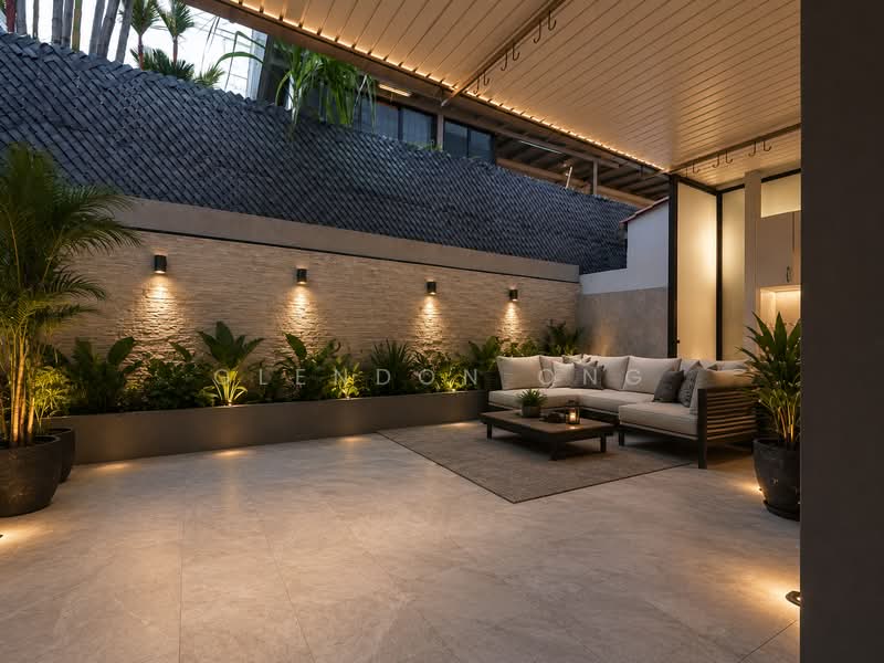 2 Storey Inter-Terrace in Seletar Hills Estate, , 4 Bedrooms, 2,600 sqft, Terraced House For Sale, by Glendon Ong, 500180820 - Backyard - PropertyGuru.com.sg