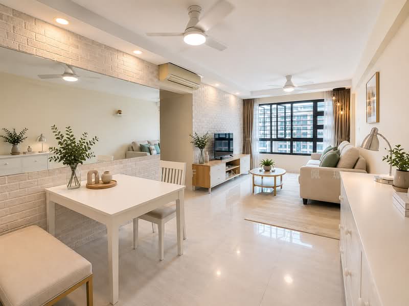 265C Punggol Way, 265C Punggol Way, 3 Bedrooms, 990 sqft, HDB Flat For Sale, by Amanda Fong 冯佩璇, 500180846 - Living Room - PropertyGuru.com.sg