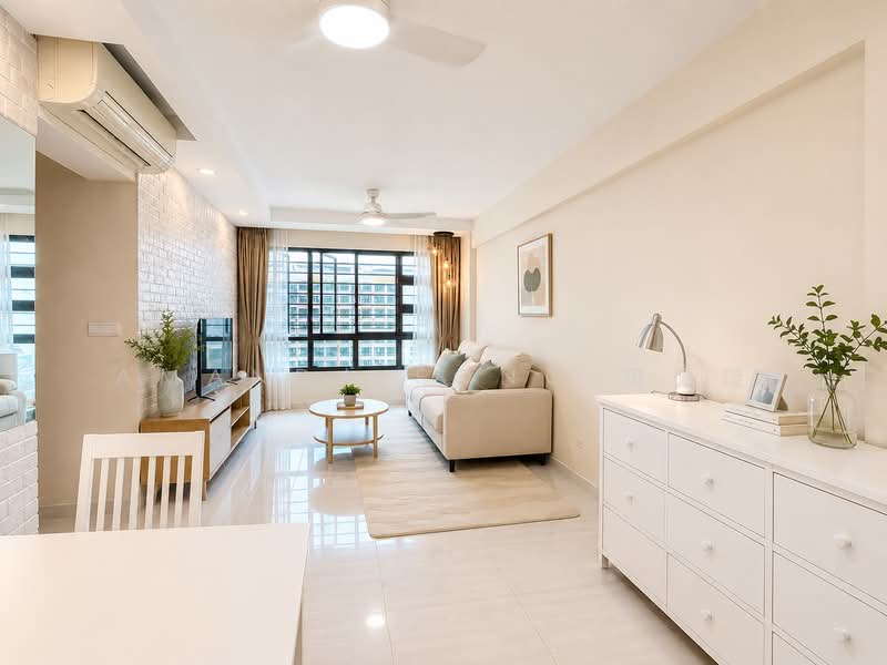265C Punggol Way, 265C Punggol Way, 3 Bedrooms, 990 sqft, HDB Flat For Sale, by Amanda Fong 冯佩璇, 500180846 - Living Room - PropertyGuru.com.sg